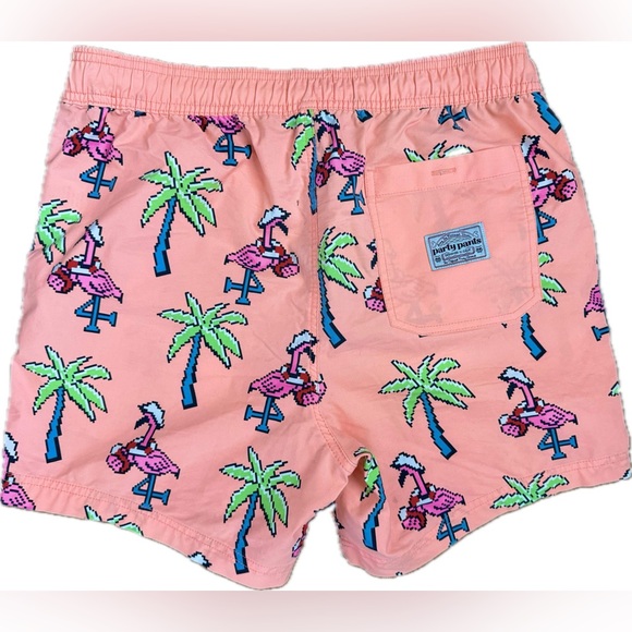 Party Pants Pink Mingo Swim Shorts Size M - Picture 4 of 8